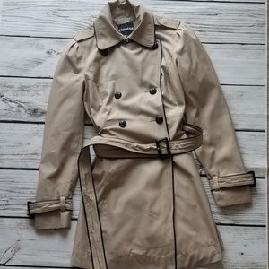 Khaki trench coat